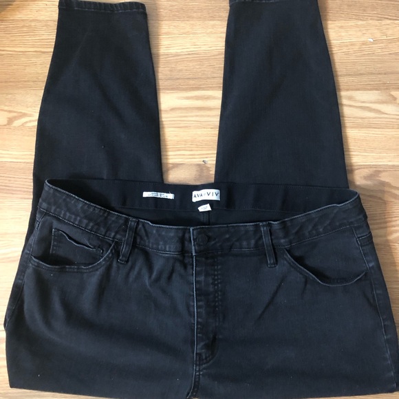 Ava & Viv High Rise Skinny Jean Size 24 - Picture 2 of 5